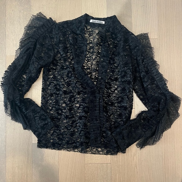 Anaïs Jourden Black Lace Top - Picture 5 of 8